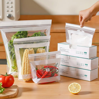 Transparent Food-Grade Reinforced Double-Seal Bags