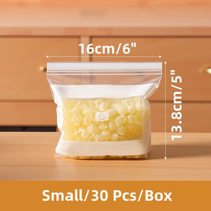 Transparent Food-Grade Reinforced Double-Seal Bags