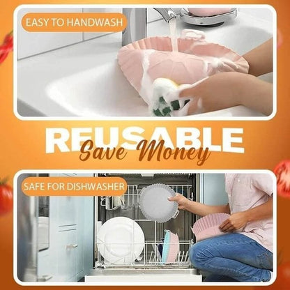 Reusable Heat-resistant Baking Tray 【💞food grade silicone💞easy to clean】