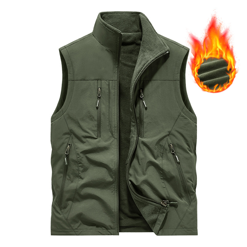 🔥🧥Men's Oversized Sleeveless Vest Jacket With Pockets