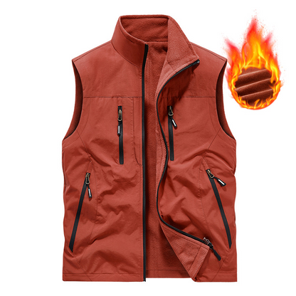 🔥🧥Men's Oversized Sleeveless Vest Jacket With Pockets