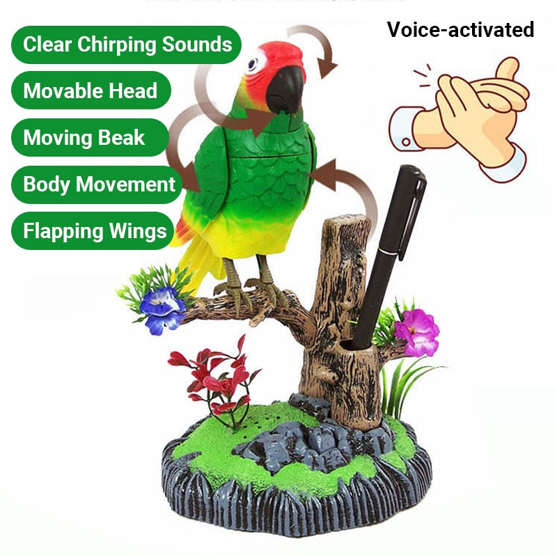 Voice-Activated Chirping Bird Interactive Toy