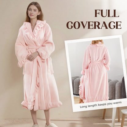 🔥✨Soft Fluffy Bathrobe 🧖♀️ – Skin-Friendly Fabric, Cozy Warmth for Post-Shower