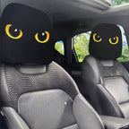 😆 Funny Cartoon Car Headrest Covers – 2PCS Universal Fit 🚗