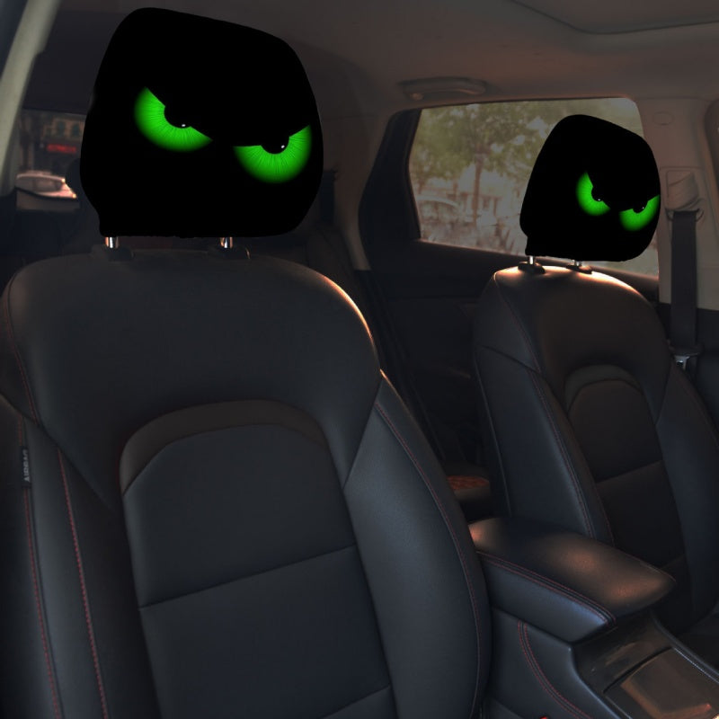 😆 Funny Cartoon Car Headrest Covers – 2PCS Universal Fit 🚗