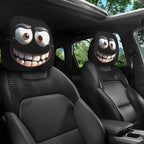 😆 Funny Cartoon Car Headrest Covers – 2PCS Universal Fit 🚗