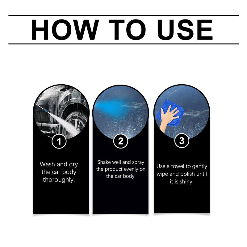 🚗 BUY 2, GET 1 FREE! ✨Car polish spray + microfiber cloth – restores shine and protects paintwork in minutes, scratch-resistant formula ☀️