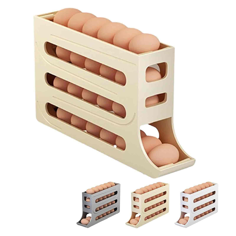 🎉 Automatic Rolling Egg Holder for Fridge 🥚