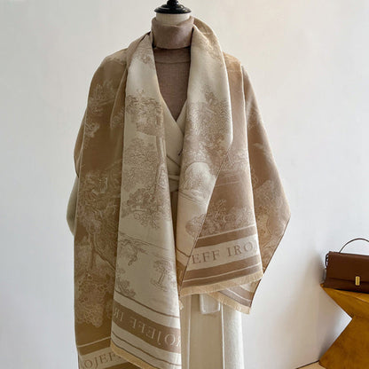 Artistic Patterned Warm Scarf