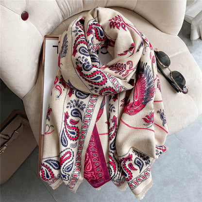 Artistic Patterned Warm Scarf
