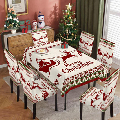 🦌Christmas Early Bird Special🎄Joyful Festive Classic Christmas Tablecloth