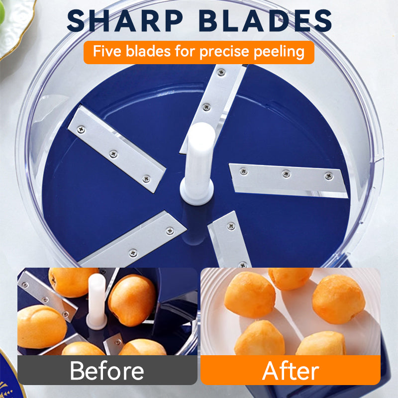 Transparent Electric Fruit and Vegetable Peeler🍇🧄