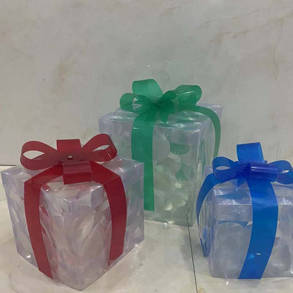 🎄Glowing Christmas Gift Box Decorations