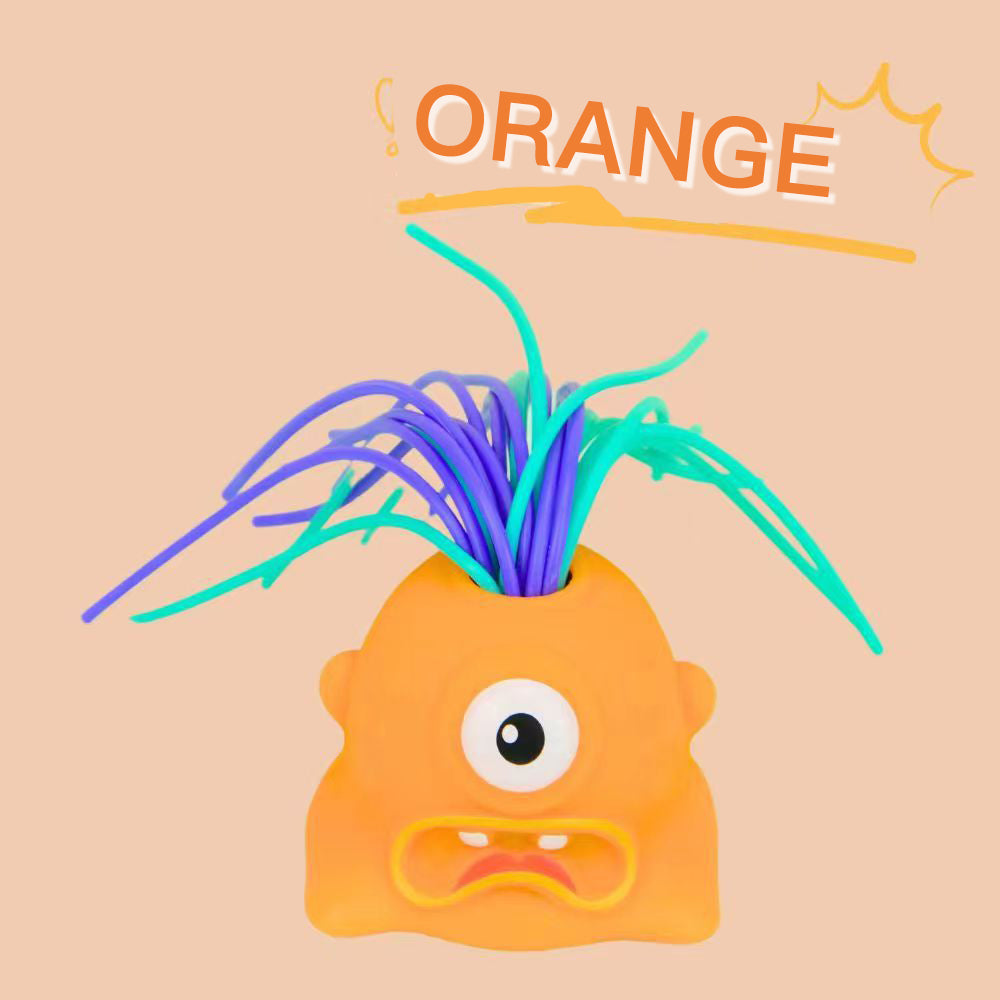 👾Hair Pulling Monster Stress Relief Toy - Stretchy Sensory Fidget Tool for Anxiety & Focus, Safe for Kids/Adults 🎯✨