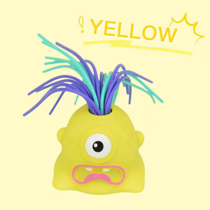 👾Hair Pulling Monster Stress Relief Toy - Stretchy Sensory Fidget Tool for Anxiety & Focus, Safe for Kids/Adults 🎯✨
