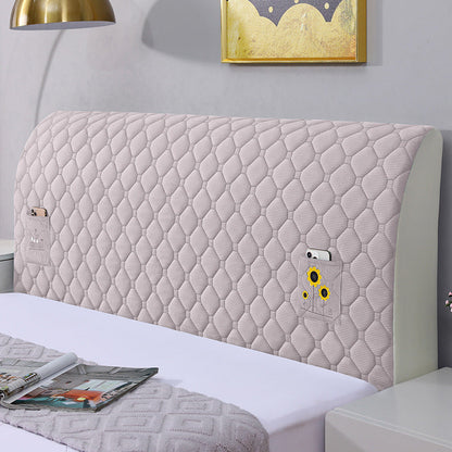 💥Bed Headboard Stretchy Padded Cover