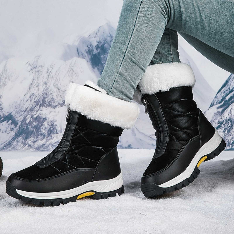 Women’s Non-Slip Warm Zipper Snow Boots👢