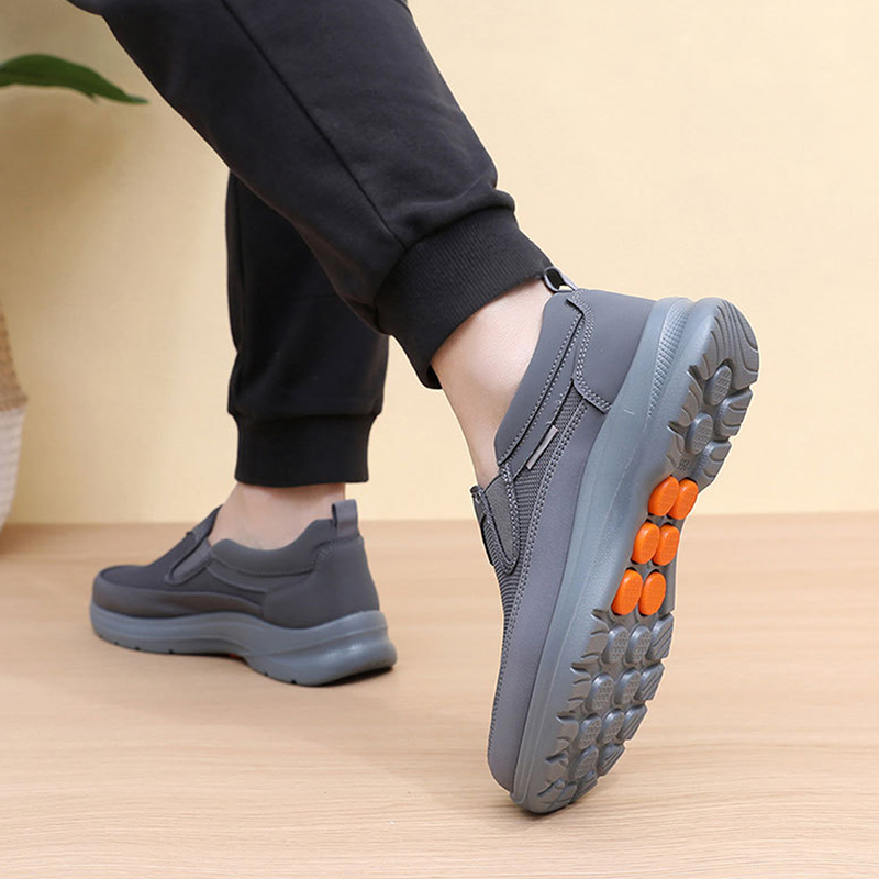 👟 Men's Orthopedic Breathable Slip-On Sneakers - Arch Support with Memory Foam Insoles for All-Day Comfort 🏃‍♂️💨