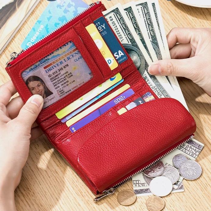 ⏰ Unisex Wallet Made Of Pebble Leather 🔥