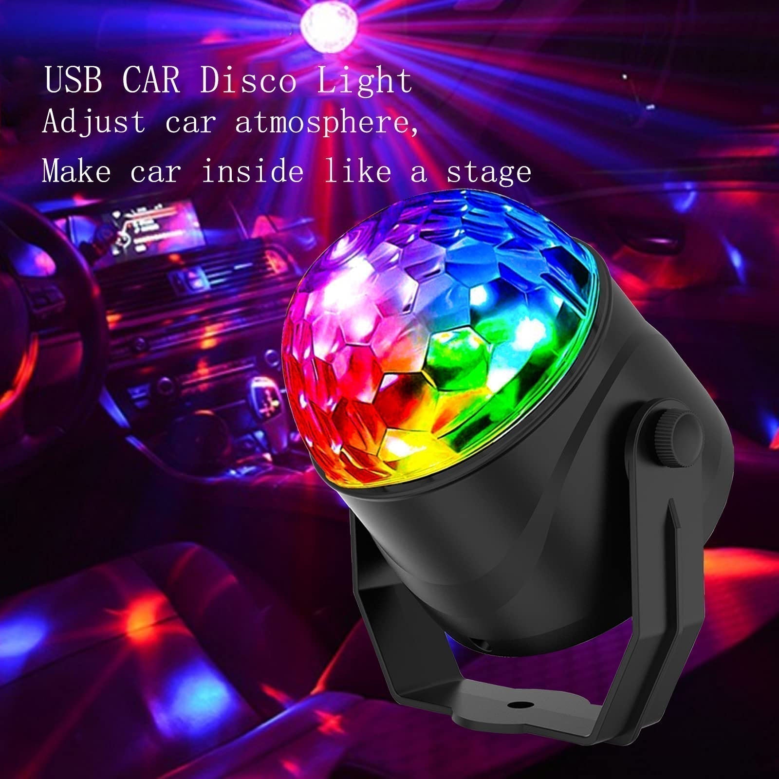 🎄 FESTIVE FEAST DEAL! 🔥Colorful Rotating Magic Disco Ball Light