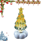 Handmade Glass Rotatable Christmas Tree Ornaments
