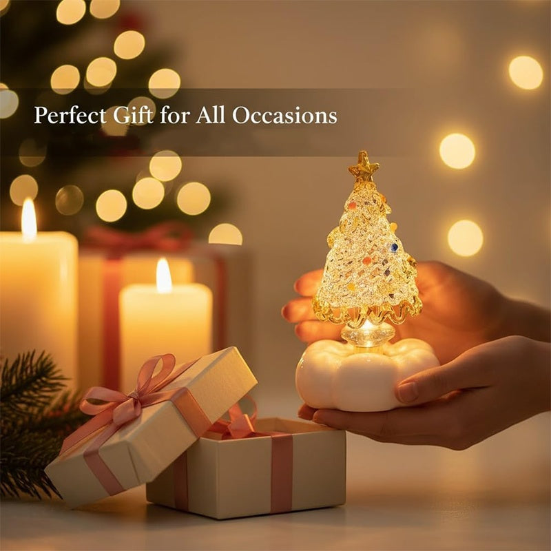 Handmade Glass Rotatable Christmas Tree Ornaments