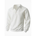 🔥New arrivals offer-Men's Casual Half-Zip Cable-Knit Sweater