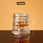 🥃  360° Rotating Whiskey Glass – Aerate & Relieve Stress ✨