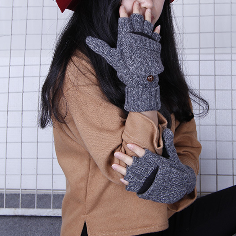 🧤 Flip-Top Fingerless Mittens | Unisex Warm Gloves ❄️ for Touchscreen, Office & Cycling - Keep Hands Toasty All Winter! 🔥