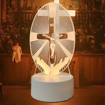 📢📢Jesus 3D Night Lamp & Religious Gifts