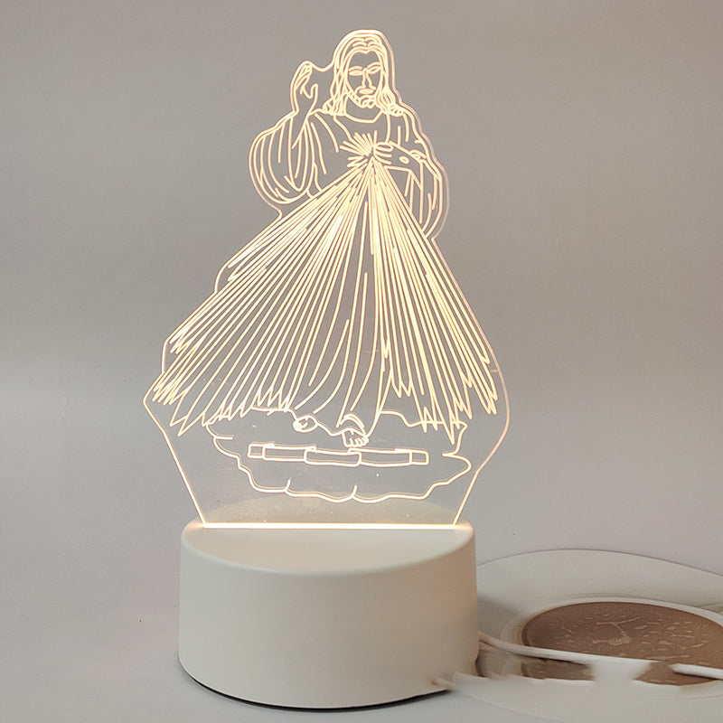 📢📢Jesus 3D Night Lamp & Religious Gifts