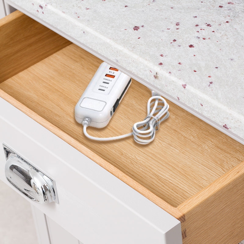 ⚡ Multi-Function Fast Charger 2PD + 2USB! 🔌📱 66W, Built-in Type-C Cable, Safely Charges 4 Devices Simultaneously