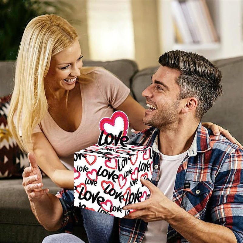 Valentine's Day Surprise Money Pull-Out Gift Box