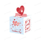 Valentine's Day Surprise Money Pull-Out Gift Box