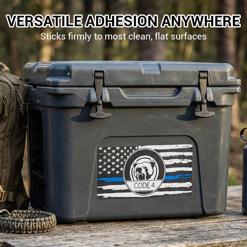 Weatherproof Patriotic Flag Vehicle Sticker Decal