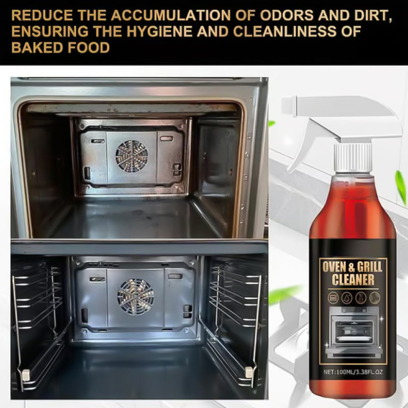 🧼 Oven & Grill Cleaning Spray – Powerful Degreaser, Odor Eliminator & Easy Spray 🧽