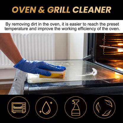 🧼 Oven & Grill Cleaning Spray – Powerful Degreaser, Odor Eliminator & Easy Spray 🧽