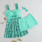 👙Strap Top & Fitted Swim Shorts Separable Swimsuit