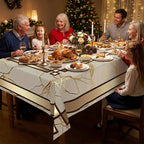 ⏰Waterproof Marble-Print Tablecloth