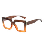 Chic Oversized Square Blue Light Blocking Glasses
