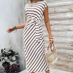 🌸Women's Knot Bodycon Dress – Leopard print, tummy-flattering knot. Comfy & chic for parties or date nights. Feel gorgeous. ✨🌹