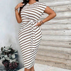 🌸Women's Knot Bodycon Dress – Leopard print, tummy-flattering knot. Comfy & chic for parties or date nights. Feel gorgeous. ✨🌹