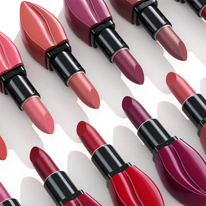 Long-Lasting Lip-Shaped Matte Lipstick