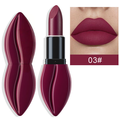 Long-Lasting Lip-Shaped Matte Lipstick