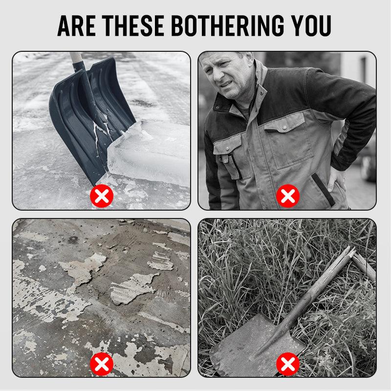 🧱❄️ Heavy Duty Multifunction Cleaning Shovel – Ultra-Sharp Manganese Steel Blade for All Seasons 🔥🌿