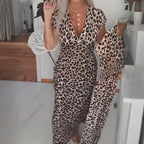 👗Women's V-Neck Leopard Print Dress