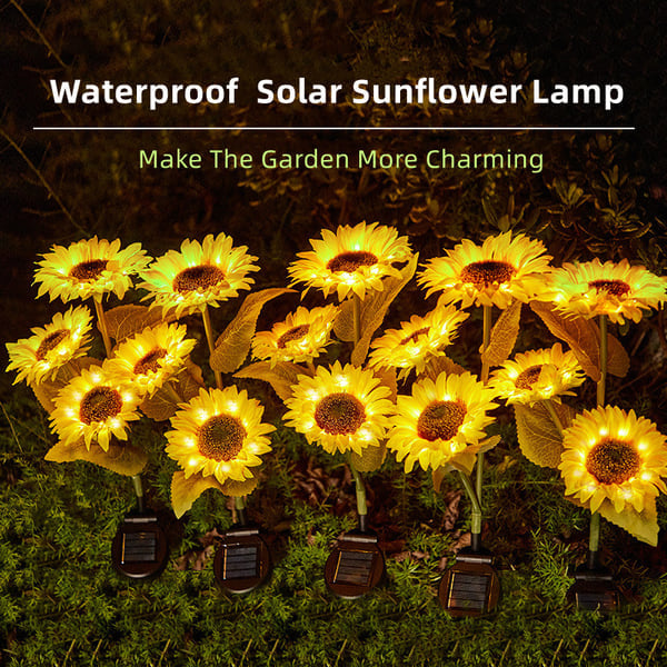 🌻 Realistic & Weatherproof | 2026 Hot Sale Solar Sunflower | IP65 Outdoor Decor ✨