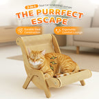 2-in-1 Sisal Cat Scratcher Lounger | Space-Saving & Durable 🐱