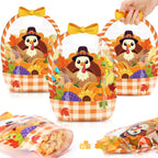Halloween Transparent Sealed Favor Bags with Handles