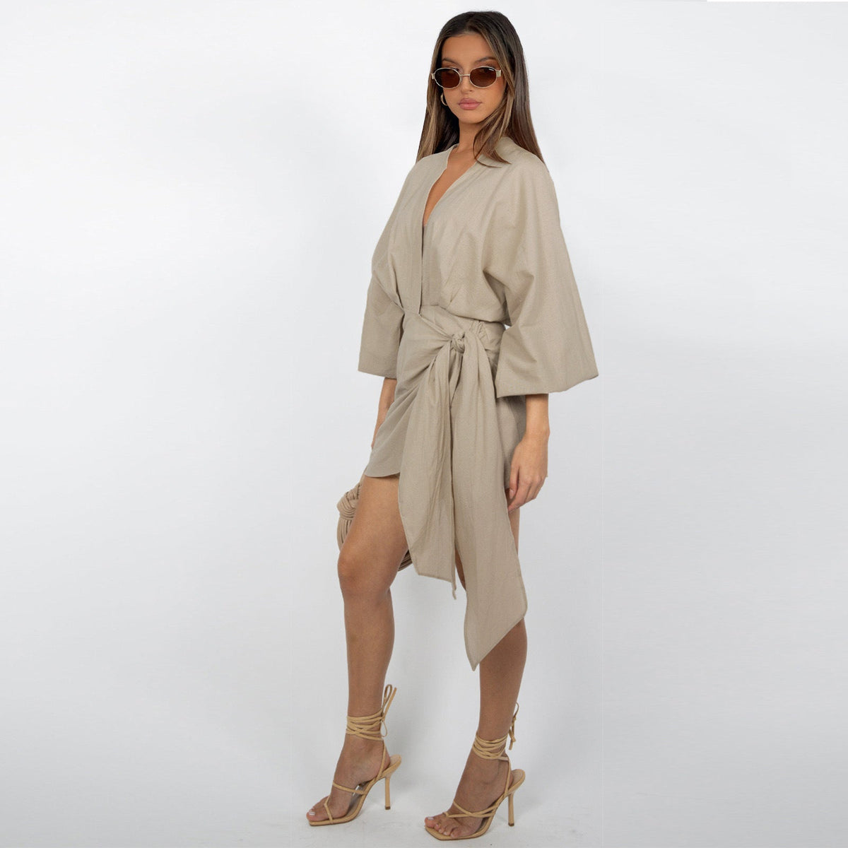 Women's V-Neck Wrap Dress